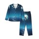 thumbnail image 1 of Balery Night Sky Moon Dolphin Conjunto de Pijama con Estampado para Mujer, Conjunto de Dos Piezas con Manga Larga, Ropa de Dormir Suave con Bolsillos, Pijamas Cómodos-Medium, 1 of 7