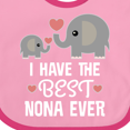 thumbnail image 4 of Inktastic Best Nona Ever Grandchild Boys or Girls Baby Bib, 4 of 4