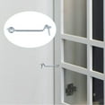 thumbnail image 4 of Uxcell 2.95''x0.83''x0.12'' Cabin Hook for Shed Lock Catch Eye Hook Latch Iron Silver Tone 2pcs, 4 of 6