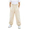 thumbnail image 3 of felwors Girls Joggers, Comfy French Terry Sweatpants for Girls, Kids Joggers Girls, Lounge Sweat Pants, 3 of 5