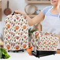 thumbnail image 2 of Renewold Blender Cover Toaster Covers 2 Slice Fall Pumpkins Pine Cones Wide Slot Toasters Kitchen Appliance Dust Cover Lightweight Blender Cover with Handle,Thanksgiving Day, 2 of 6