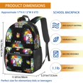 thumbnail image 3 of Game Controller Black Pattern 17" School Backpacks for Teens,Waterproof Oxford Fabric,S-Shape Padded Straps for School,Travel,Hiking,Camping, 3 of 6