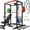 Power Cage/Weight bench/Barbell/190lb Color Plate, variant on Allviate Squat Rack for Home Gym,2000lbs Power Rack Squat Machine with LAT Pulldown and More Training Attachments,Weight Rack with Adjustable Pulley System for Full Body Workout,Black