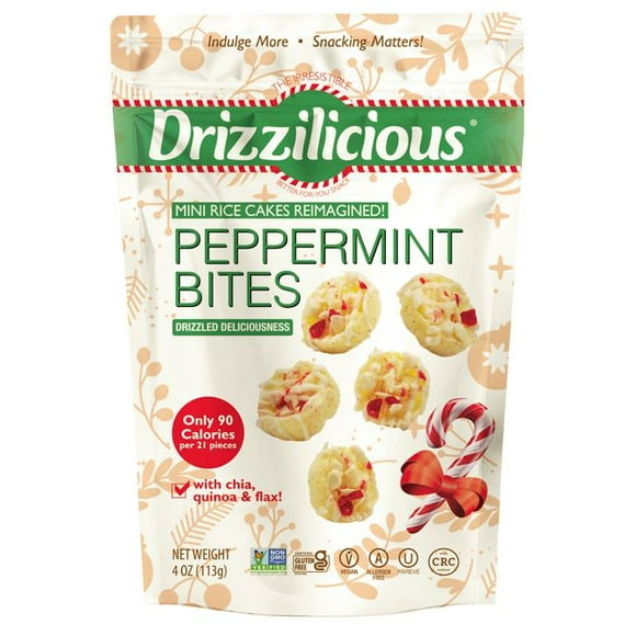 Drizzilicious L- Bites Peppermint GF 113g, L- Bites Peppermint GF