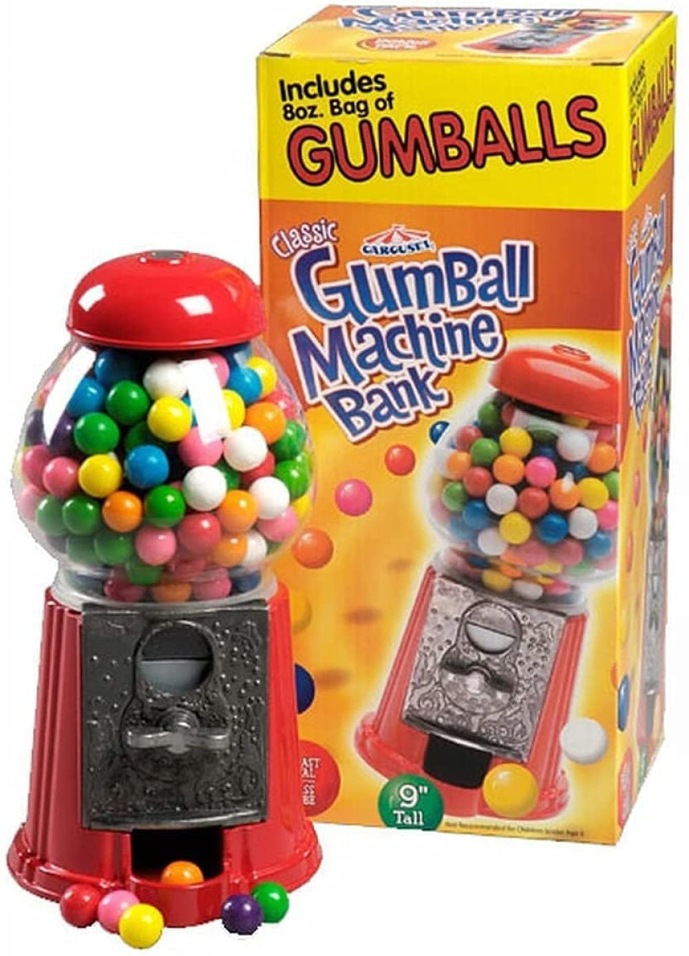 In Great Shape! A&A Global Square Globe Gumball/Bulk Vending Machine-Red 