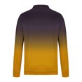 thumbnail image 5 of Miluxas Men's Quarter-Zip Pullover Gradient Color Sweatshirt, Loose Casual Long Sleeve Outdoor Sports Golf Shirts Yellow, 5 of 5