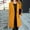 Yellow, variant on Women's Solid Color Double Long Sleeve Lapel Cardigan Coat For Autumn And Winter Wool Winter Jackets Big Wool Winter Jackets Wool Coats for Women Designer Seamless Thick Winter Jackets Wool Hiking