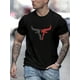 thumbnail image 1 of Men's Casual Letter Print T-Shirt - Stretchy Polyester Blend, Crew Neck, Short Sleeve, Summer Fashion Tee, 1 of 6