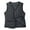 Black, variant on Women's Sleeveless Vest with Button Closure, Made of Lightweight Nylon and Spandex, Features Pockets for Everyday Casual and Professional Wear