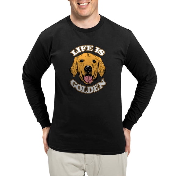 CafePress - Life Is Golden Long Sleeve Dark T Shirt - Long Sleeve Dark T-Shirt