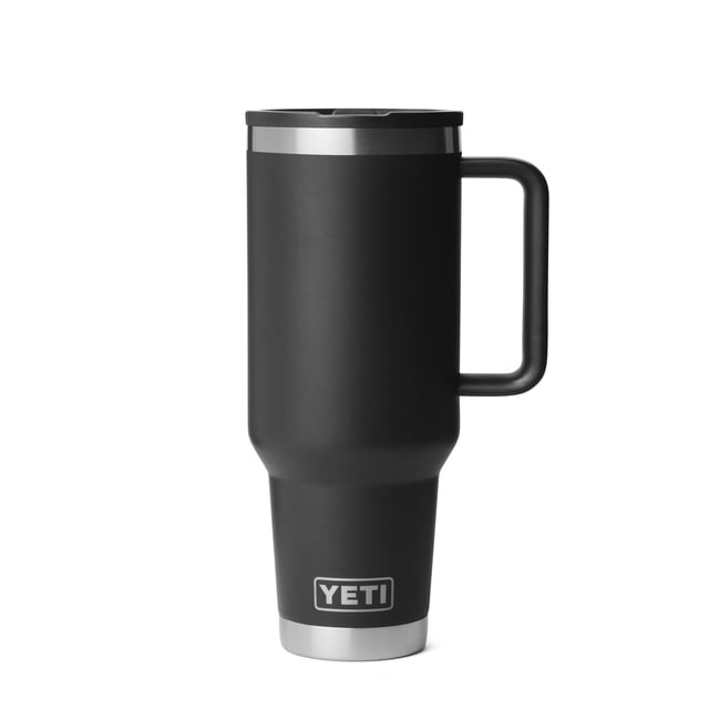 Vaso térmico YETI Rambler de 40 oz a prueba de fugas, negro