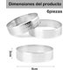 thumbnail image 2 of Aros Para Hornear, Molde Para Tarta, 6 Piezas De Acero Inoxidable, Ideal Para Repostería Profesional Y Casera, Creación De Mousses Y Postres Elegantes, 2 of 4