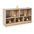 thumbnail image 4 of Pemberly Row Contemporary Kids 2-Shelf Wood Bookcase 5-Cube in Natural, 4 of 8