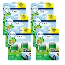 Febreze Car Air Freshener Vent Clip Gain Original Scent, 06 oz. Car Vent Clip, 2 Count, 6 Pack