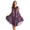 thumbnail image 1 of Riviera Sun Dress Dresses for Women (Small, Purple Acid Wash), 1 of 3