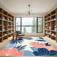 thumbnail image 2 of ODIKA 2'x3' Machine Washable Non-Slip Area Rug, Contemporary Navy High Traffic Rug with Pad, Blue, 1051655, 2 of 8