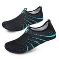 Barerun Womens Mens Water Shoes Aqua Socks for Water Aerobics Bluedot