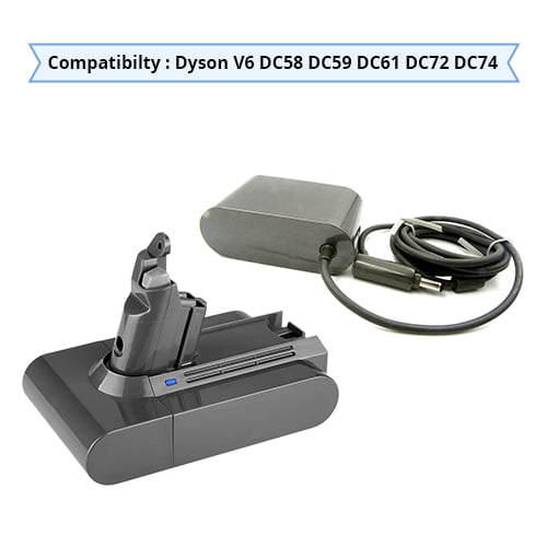 Replace Dyson V6 DC58 DC59 DC61 DC62 DC72 Battery + Charger Kit Replace for Dyson Battery-DYC620VX - Walmart.com