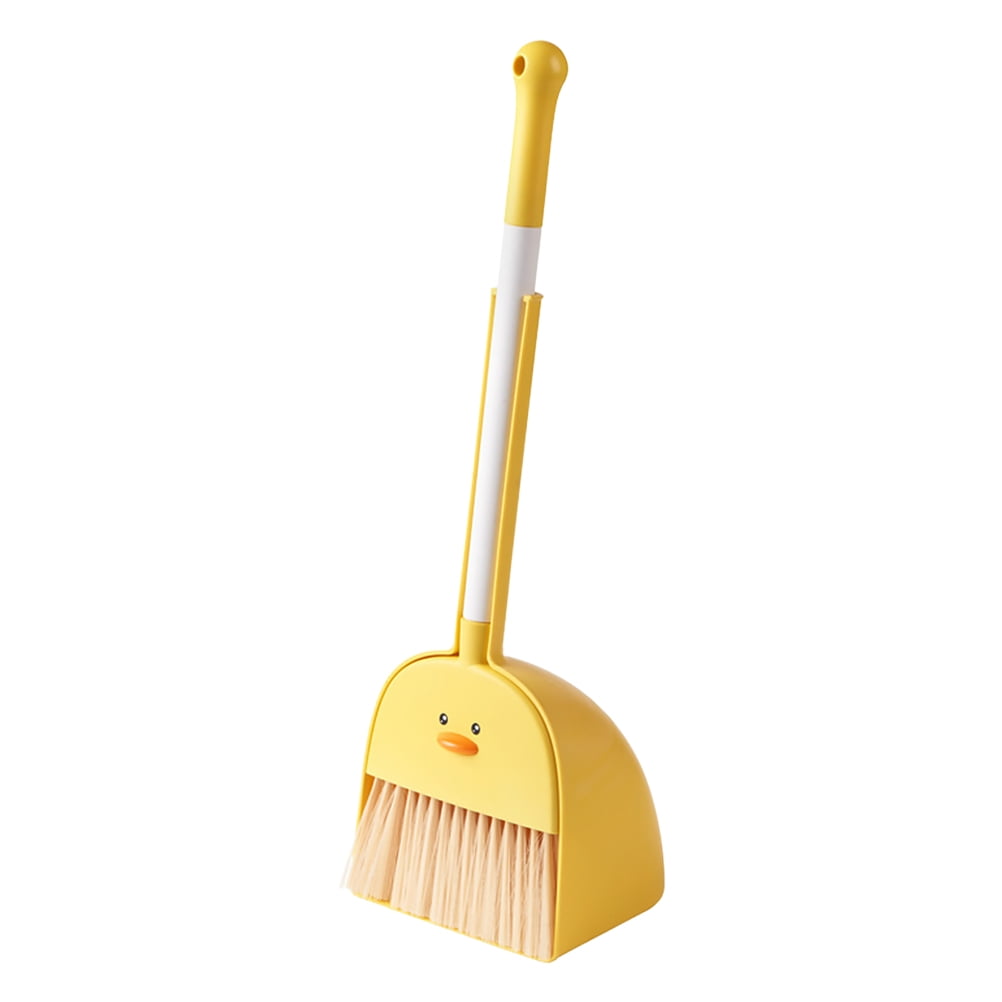 Broom Dustpan Set Cleaning Kids Small Scrubbers Pretend Toys House