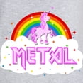 thumbnail image 3 of CafePress - Heavy Metal Music Rainbow Unicorn Cloud Pink Funny - Women's Nightshirt, 3 of 4