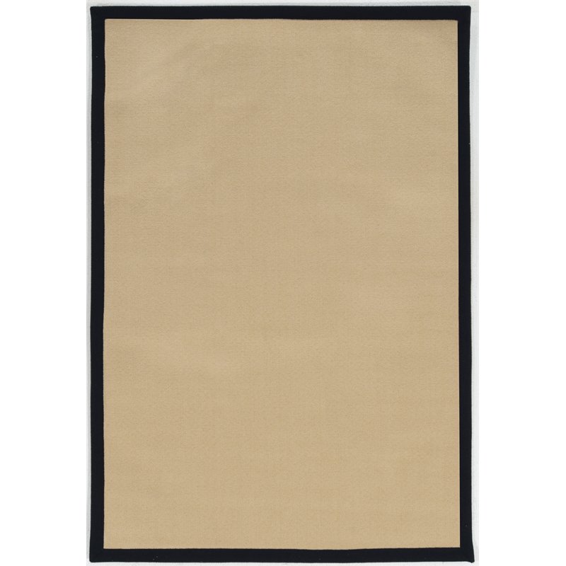 Riverbay Furniture 4' x 6 Area Rug in Natural and Black - Walmart.com