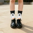 thumbnail image 5 of Funny Halloween Magnetic Holding Hands Socks for Women & Teen Girls - ‘BOO!’Hand in Hand Ghost Spooky Fun Cute Womens Novelty Crazy Funky Matching Costumes Crew Socks - Halloween Gifts Stockings, 5 of 7