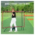 thumbnail image 6 of Baseball Softball Rebounder Net 4x5.5ft - Pitchback All Angle Fielding Practice Net - Portable Training Aid for Catching, Throwing, Pitching, 6 of 7