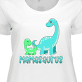 thumbnail image 4 of Inktastic Mamasaurus with Cute Brontosaurus Family Women's Plus Size T-Shirt, 4 of 5