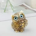 thumbnail image 3 of Estatua de búho de cristal Figura De Animal De Búho Con Relleno De Cristal De Resina De Piedra De Natural A Fanmusic Estatua de búho de cristal, 3 of 7