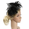 thumbnail image 4 of Coofit Fascinator Hat Multipurpose Fashion Faux Feather Derby Headband Tea Party Hat, 4 of 10