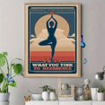 thumbnail image 4 of UXIEQU Yoga Pose Lotus Flower Canvas Wall Art 15.75x11.81 INCHES, 4 of 8