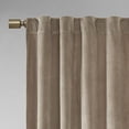 thumbnail image 3 of 510 Design Colt Room Darkening Poly Velvet Rod Pocket/Back Tab Window Panel Pair Ivory 63" Panel, 3 of 4
