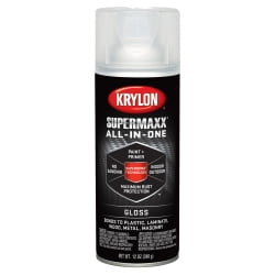 Krylon Supermaxx Paint Primer; Gloss Clear; 12 oz. Aerosol