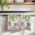 thumbnail image 7 of Farmhouse Spring Kitchen Towels Set of 3, Retro Bicycles Flowers Vines Butterfly Absorbent Dish Towels for Kitchen, Microfiber Hand Towel, Quick Drying Tea Towel for Cleaning Decorative Dishcloths, 7 of 7