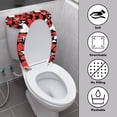 thumbnail image 4 of HELLHERO Valentine's Day Toilet Seat Lid Cover Set & 2-Piece Toilet Top Cover Set & Elastic Edge for Bathroom Home Comfort, 4 of 6