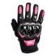 thumbnail image 2 of Guante Motociclista De Mujer Isp De Kov Touch Negro Con Rosa Talla S, 2 of 8
