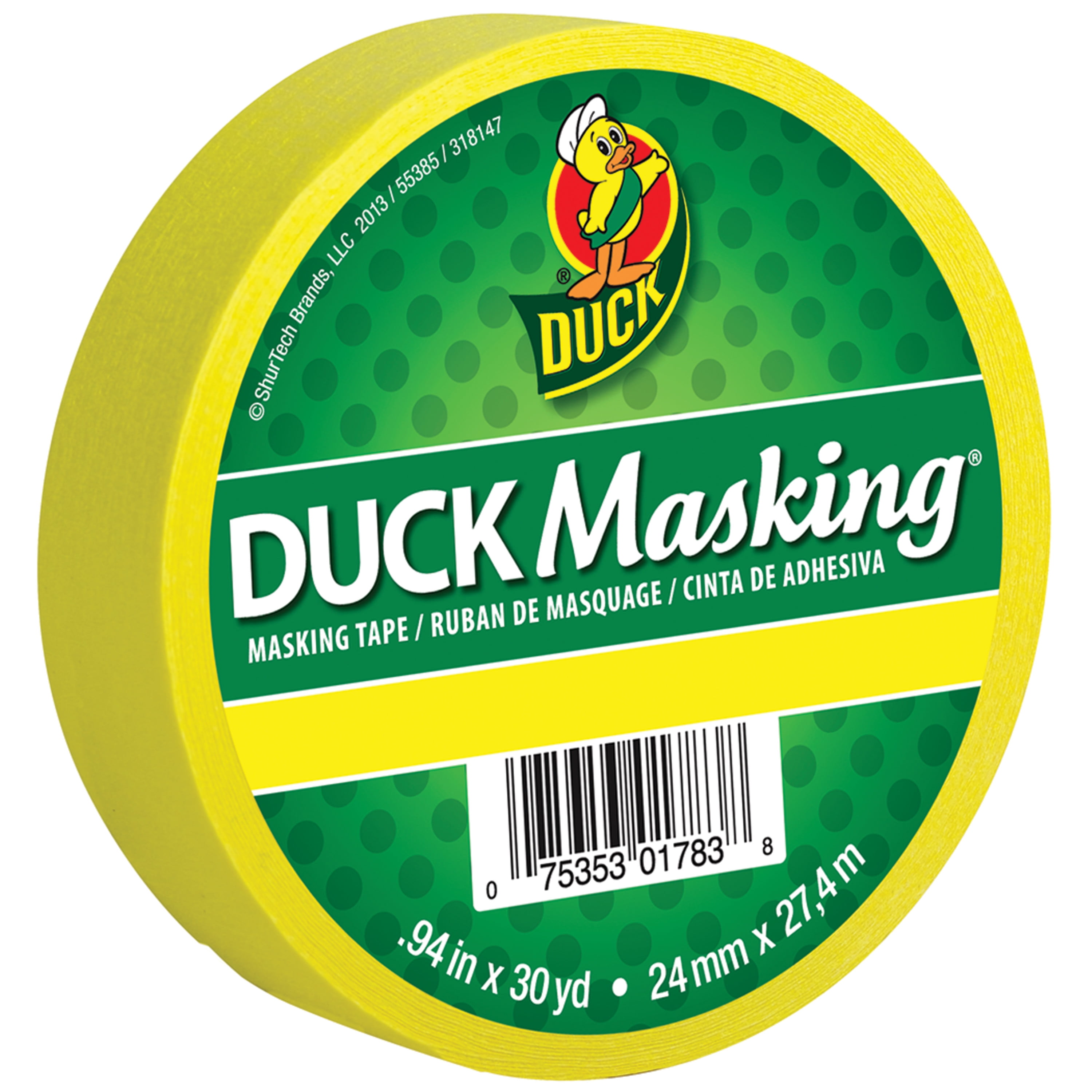 Duck Masking® Color Masking Tape Yellow, .94 in. x 30 yd. Walmart