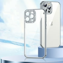 Dteck Clear Case for iPhone 13 Transparent Crystal Case Sparkle Camera Protection Soft TPU Ultra Slim Thin Shockproof Case For iPhone 13,Silver
