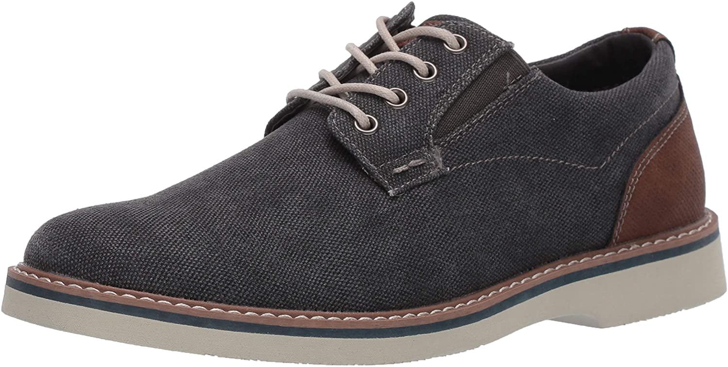 Nunn Bush Barklay Canvas Plain Toe 11.5 Men's Gunmetal