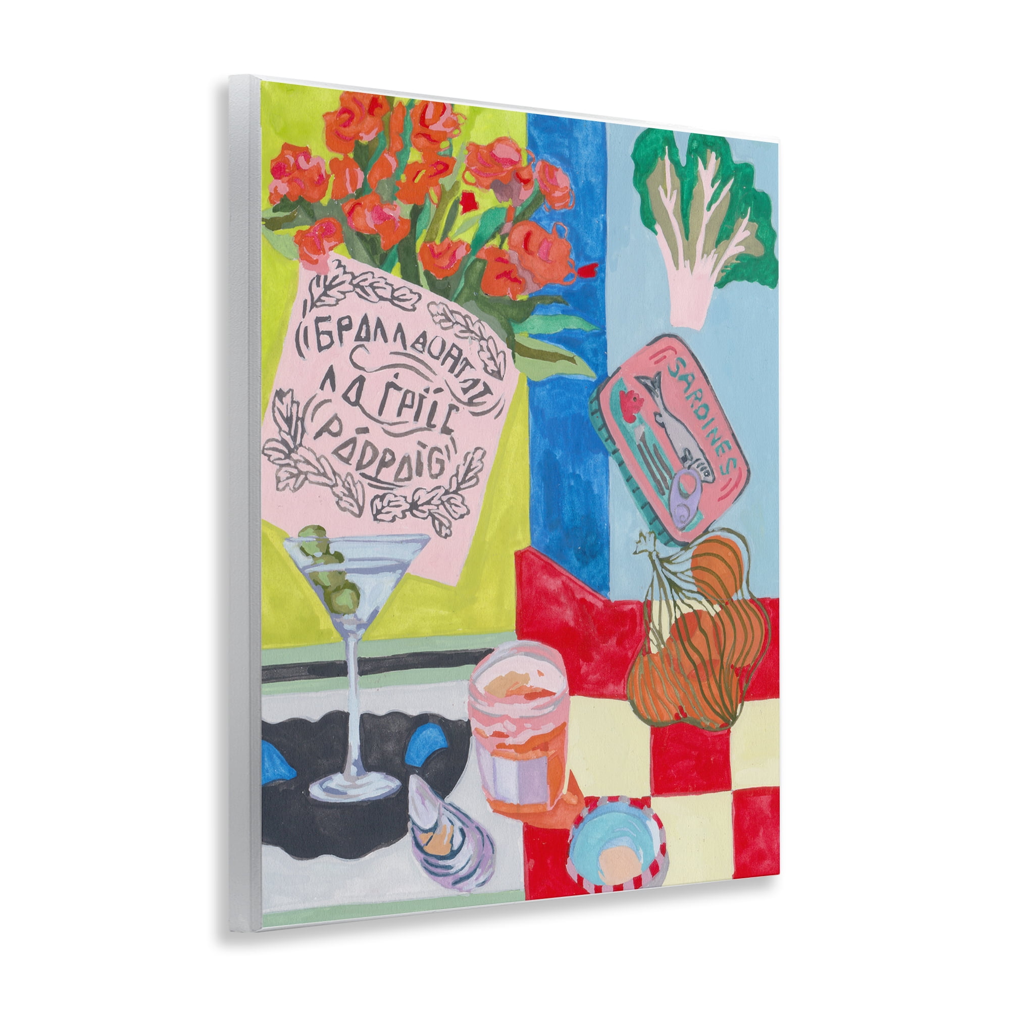 Stupell Industries Kitchen Checkered Still Life Wall Plaque Art, design by Melissa Wang