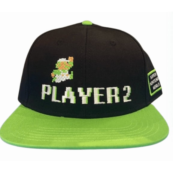 Universal Studios Super Nintendo World Luigi Player 2 Baseball Hat Cap New