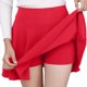 thumbnail image 1 of Minifalda plisada antirreflejos para mujer: color liso, cintura elástica, falda corta informal para verano, tallas M-XXXL, 1 of 5