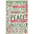 thumbnail image 2 of Christmas Typography (100% Cotton Tea Towel, Decorative Hand Towel, Kitchen and Home), 2 of 3