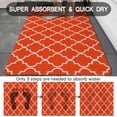thumbnail image 5 of Burnt Orange Thin Bathroom Rugs Fit Under Door 20"x32" Quick Dry Super Water Absorbent Orange Bath Mat Rubber Backed Bath Rugs Mats for Bathroom Non Slip Washable, 5 of 5