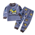 thumbnail image 2 of LYMAYTER Pyjama pour Filles en Coton Doux Printemps Automne Confort pour Garçons 6M-7Y, 2 of 8