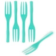 thumbnail image 2 of Teal Plastic Cake Fork with Knife Edge - 4" x 3/4" - 500 count box, 2 of 11