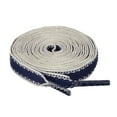 thumbnail image 1 of Cordones Planos A Rayas De 70Cm 110Cm 200Cm Para Mujer Hombre Azul blanco 150cm/59.06, 1 of 6