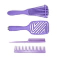 thumbnail image 4 of Juego de 4 Cepillos Desenredantes Nikou Color Morado, 4 of 15