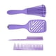 thumbnail image 4 of Juego de cepillos y peines Sincero 4 piezas color morado material ABS, 4 of 10