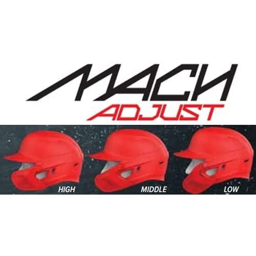 Rawlings MACH ADJUST Gloss RHB Jaw Guard | Scarlet | N/A